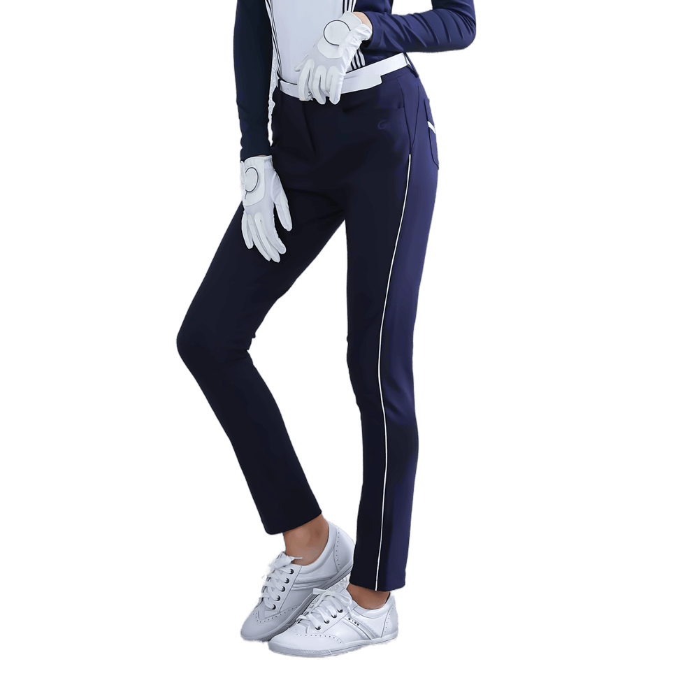 GoPlayer女彈性高爾夫長褲(藏青)