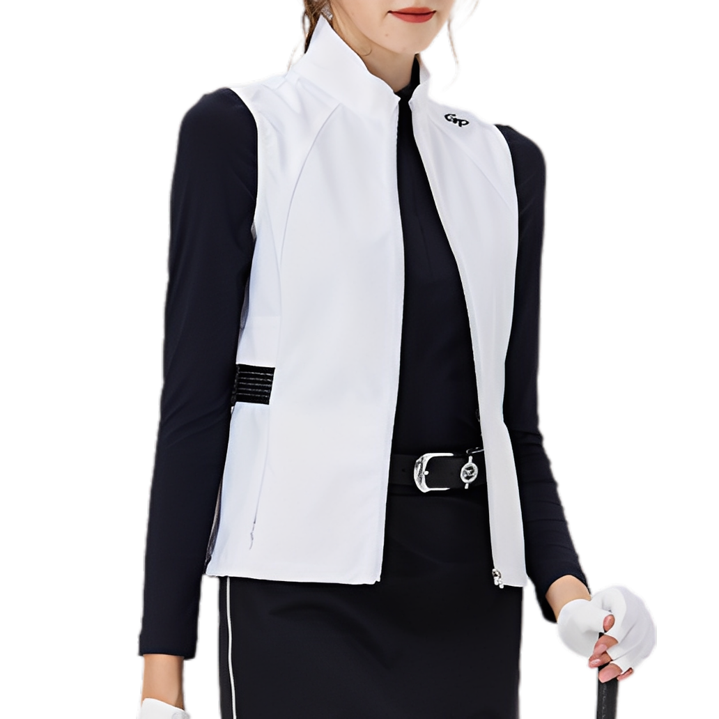 GoPlayer Women's Golf Waterproof Sports Vest (White)