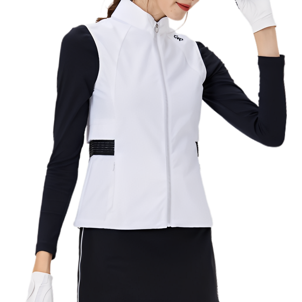 GoPlayer Women's Golf Waterproof Sports Vest (White)