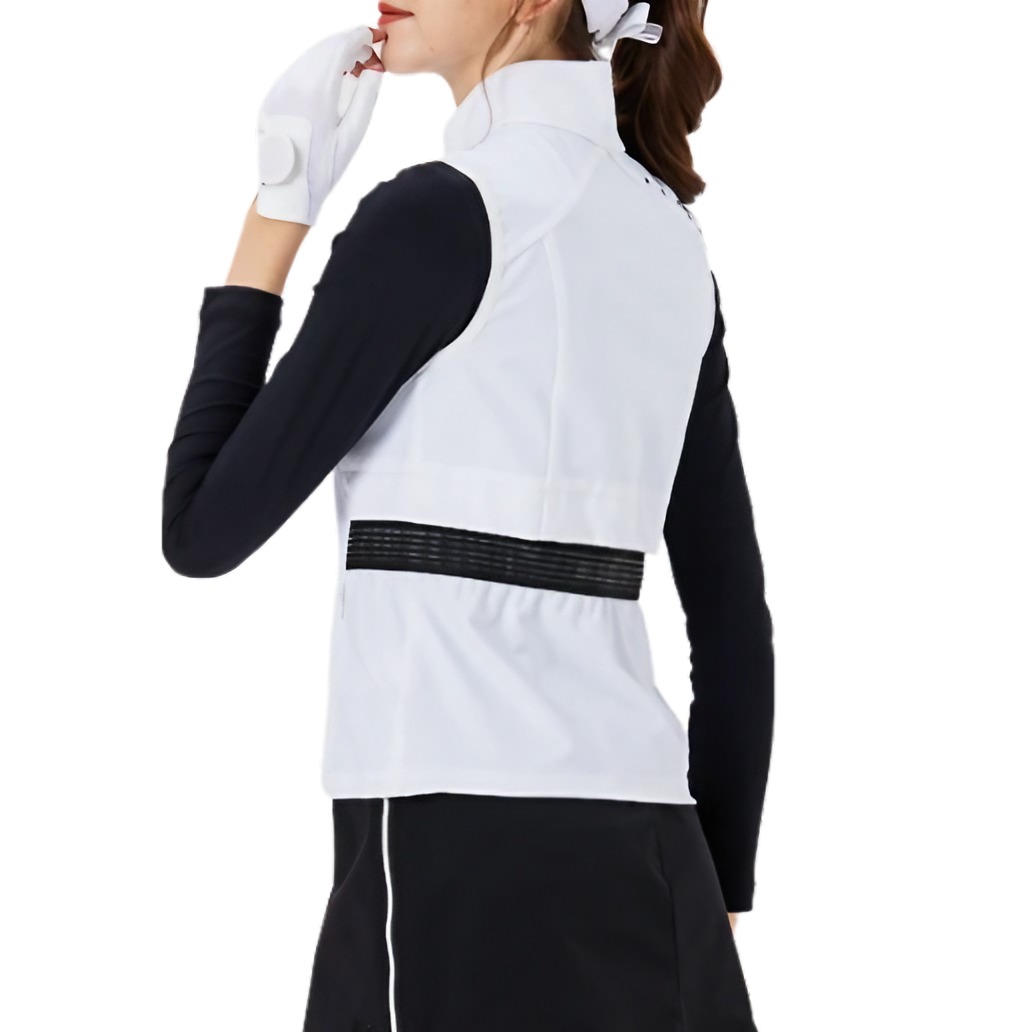 GoPlayer Women's Golf Waterproof Sports Vest (White)