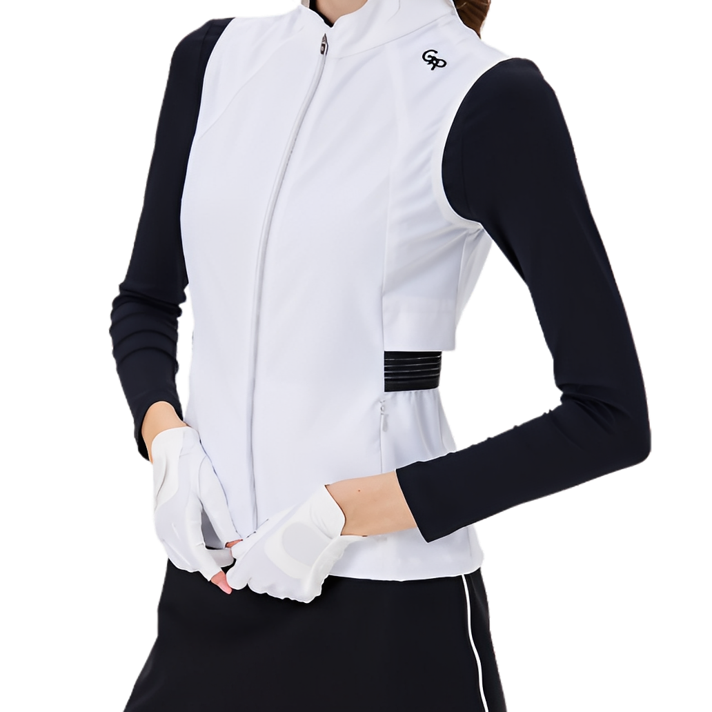 GoPlayer Women's Golf Waterproof Sports Vest (White)