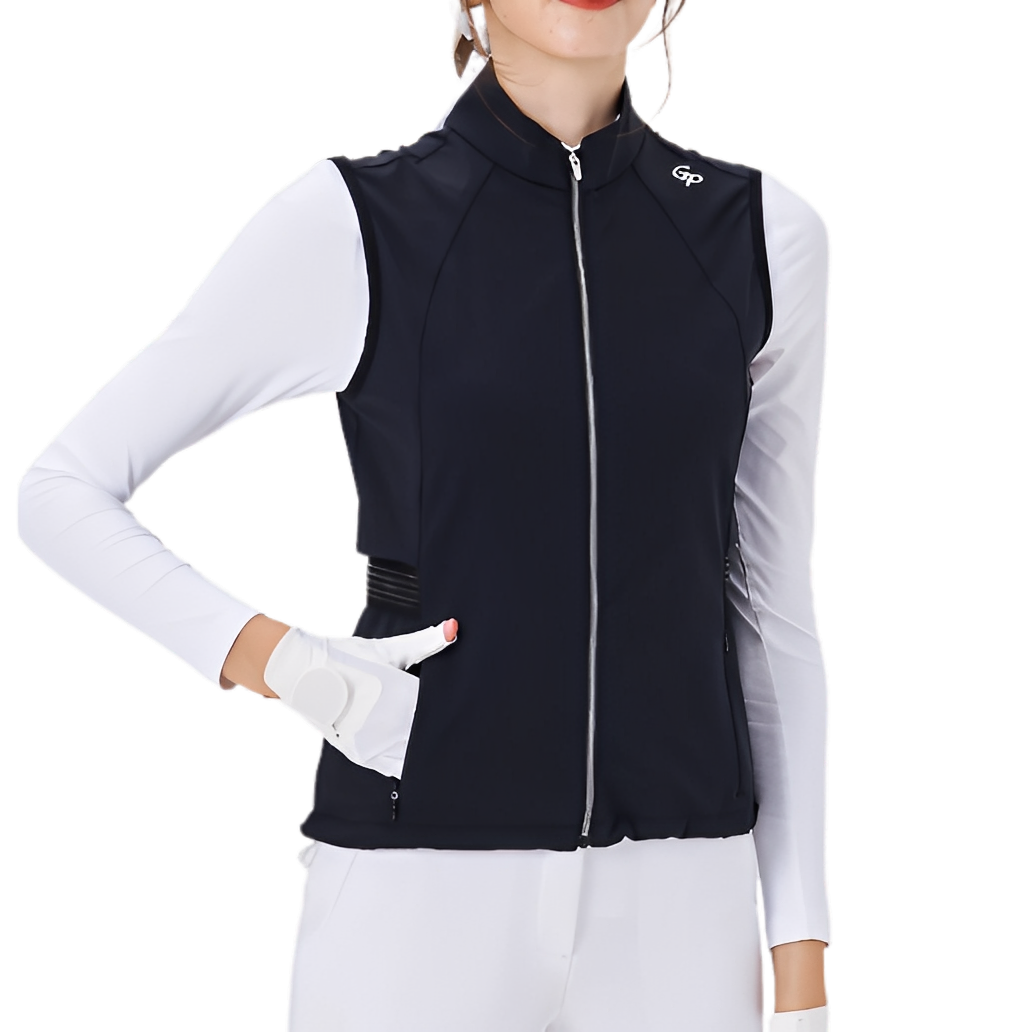 GoPlayer Women's Golf Waterproof Sports Vest (Black)