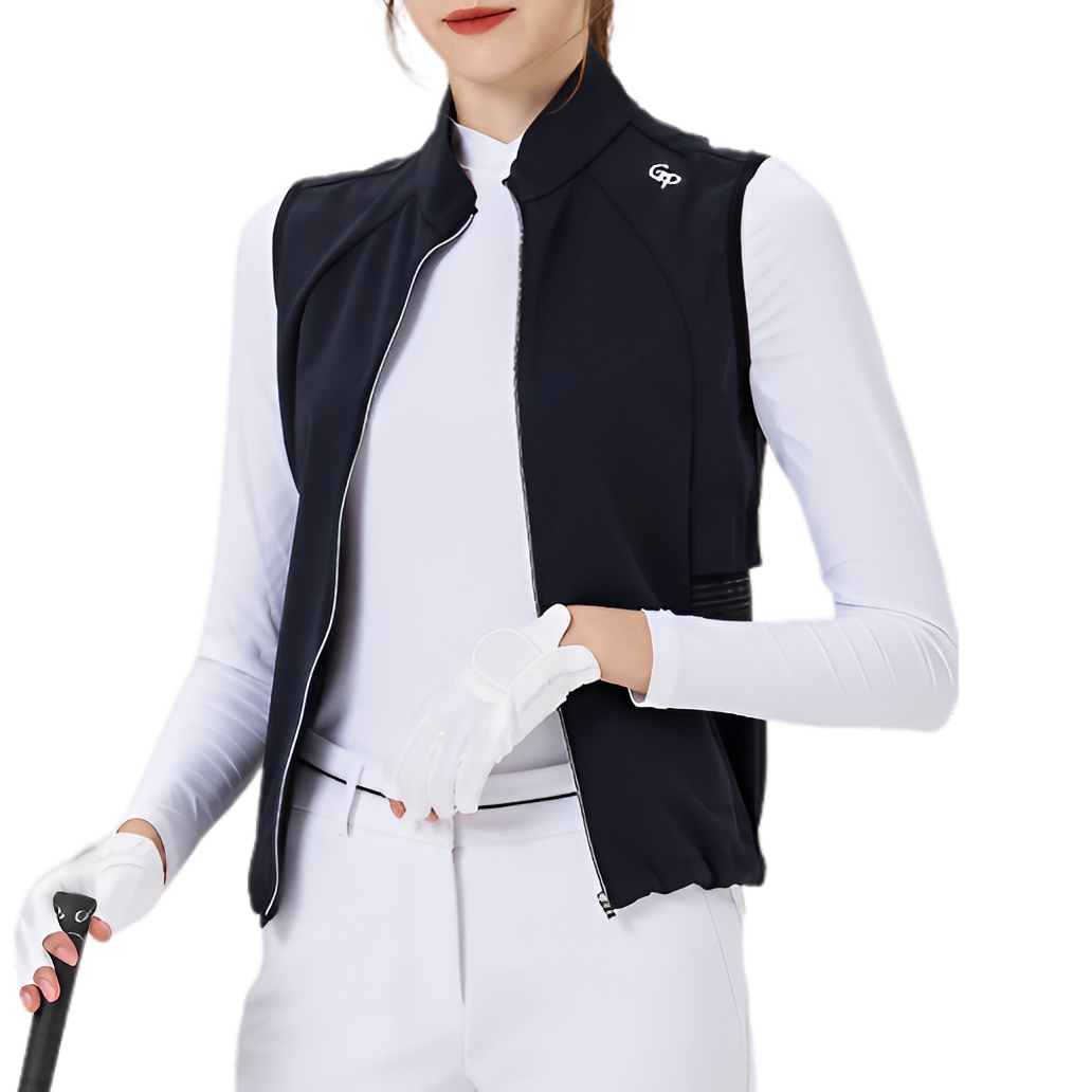 GoPlayer Women's Golf Waterproof Sports Vest (Black)