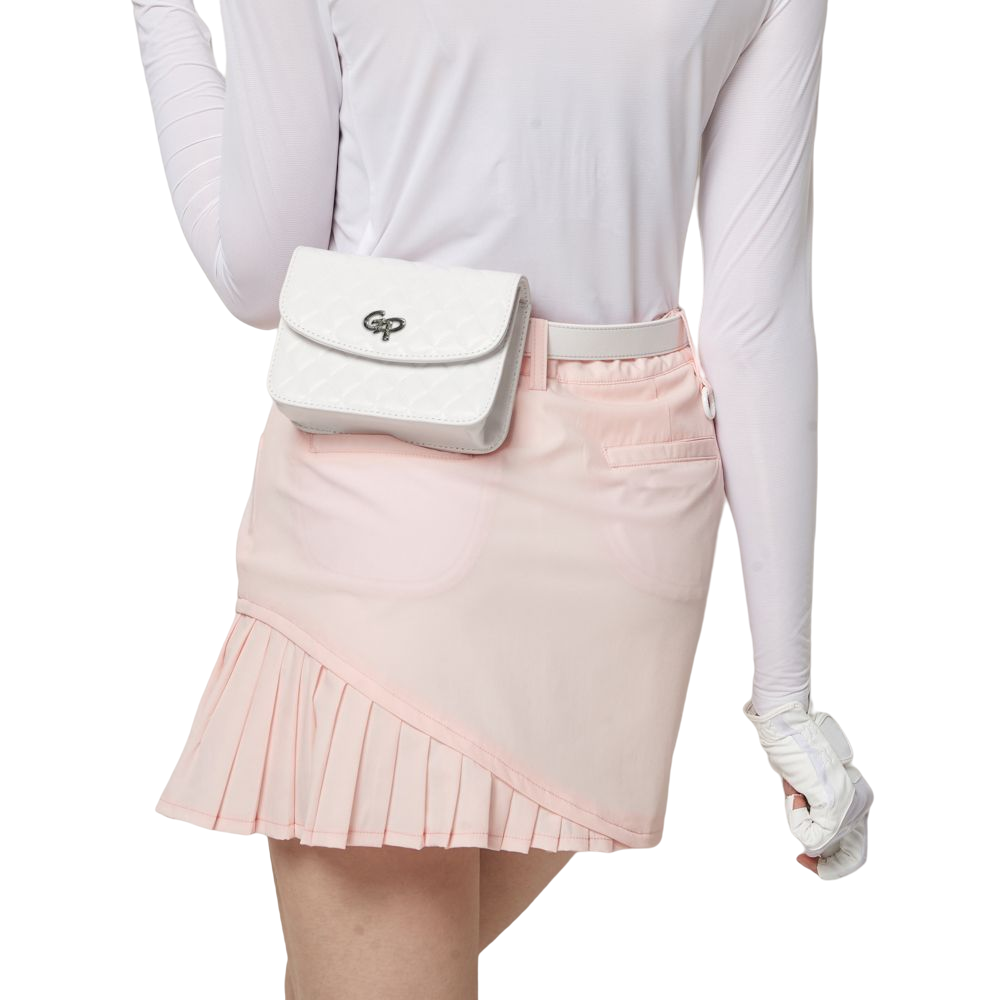 GoPlayer女高爾夫萬用腰包皮帶(白)