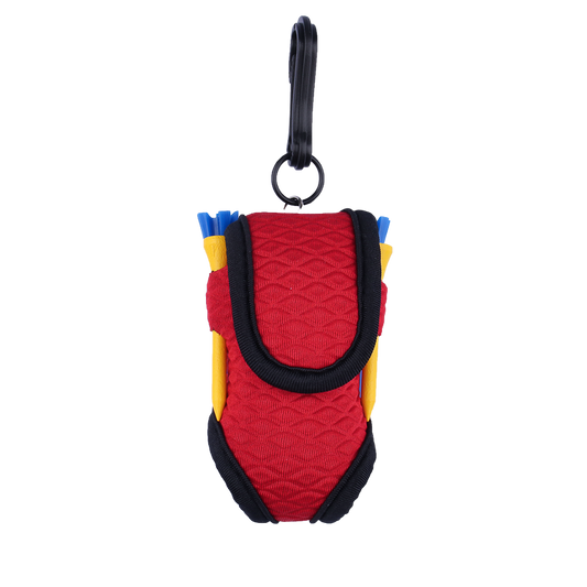 GoPlayer Golf Premium Plaid Ball Bag (Red)