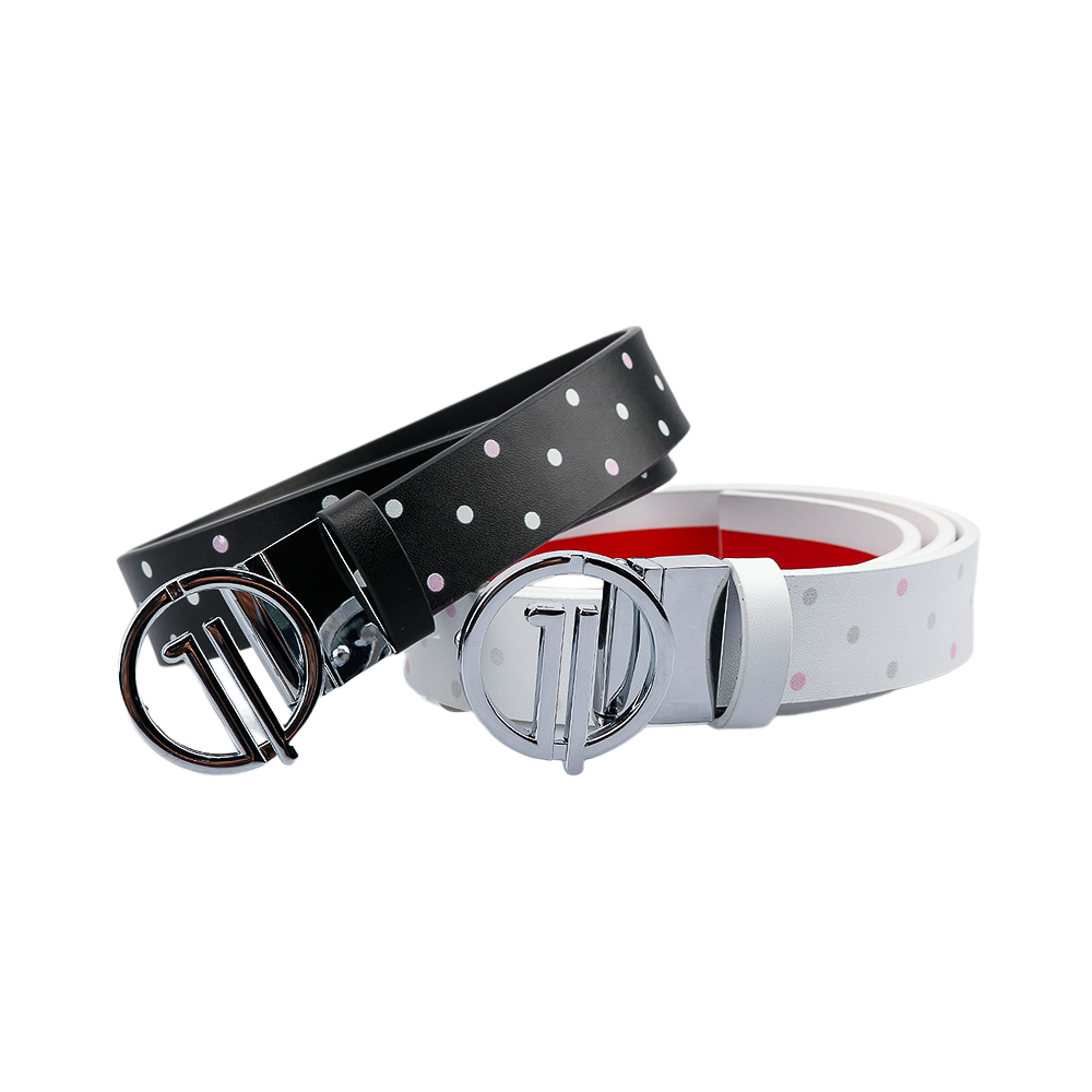 GoPlayer women's double-sided sliding buckle belt (28mm white color)