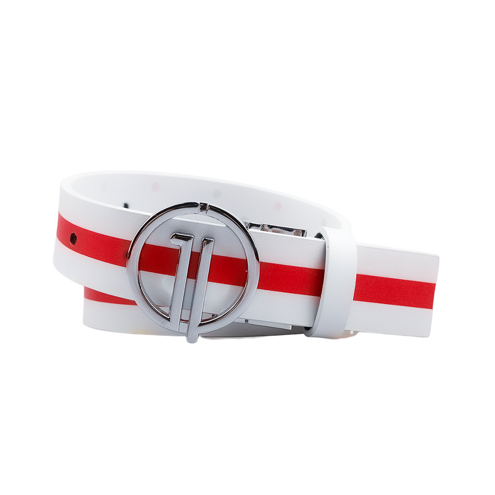 GoPlayer women's double-sided sliding buckle belt (28mm white color)