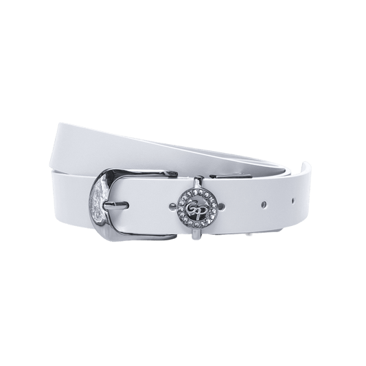 GoPlayer Women's Horseshoe Buckle Golf Belt (White)