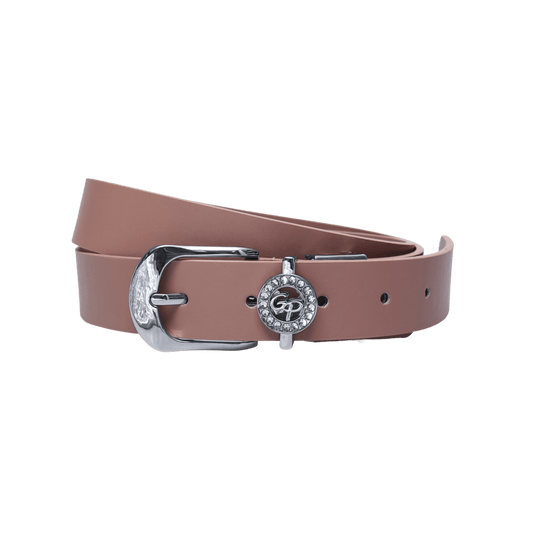 GoPlayer Women's Horseshoe Buckle Golf Belt (Dark Pink)