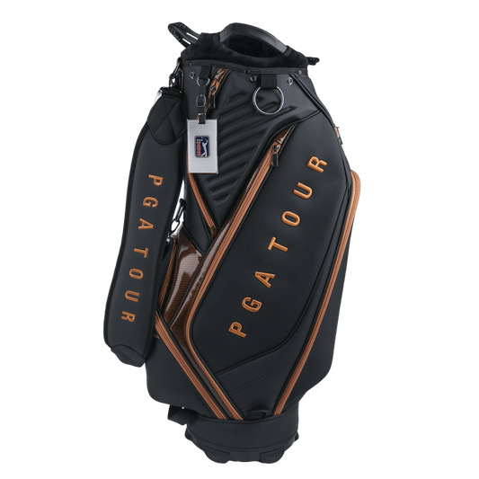 PGA TOUR 5-hole nubuck leather club bag (black)