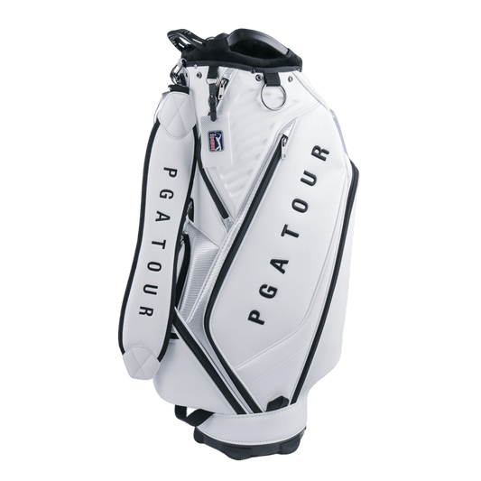 PGA TOUR 5-hole nubuck leather bag (white)