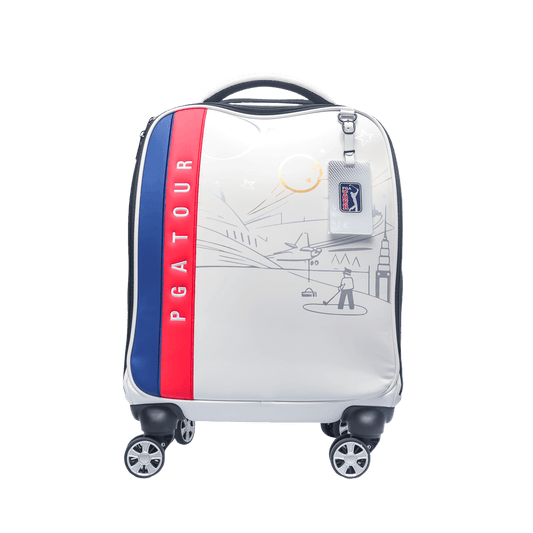 PGA trolley four-way wheel clothing bag (light blue)