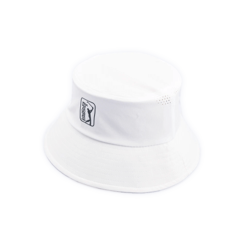 PGA TOUR 可調式高爾夫漁夫帽(白)