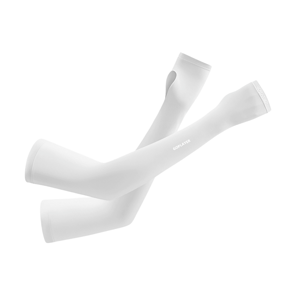 GoPlayer女涼感防曬袖套(白)