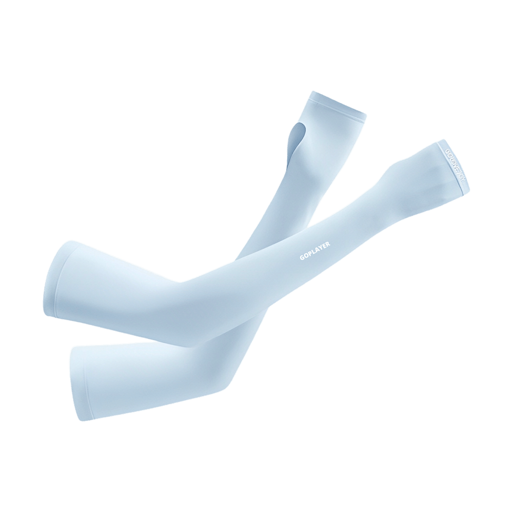 GoPlayer女涼感防曬袖套(淺藍)