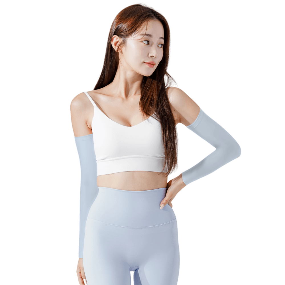 GoPlayer女涼感防曬袖套(淺藍)