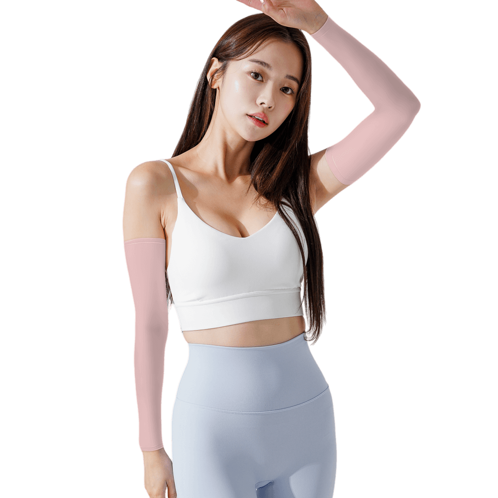 GoPlayer女涼感防曬袖套(粉紅)