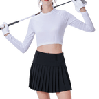 GoPlayer 女抗UV半身防曬衣(白)