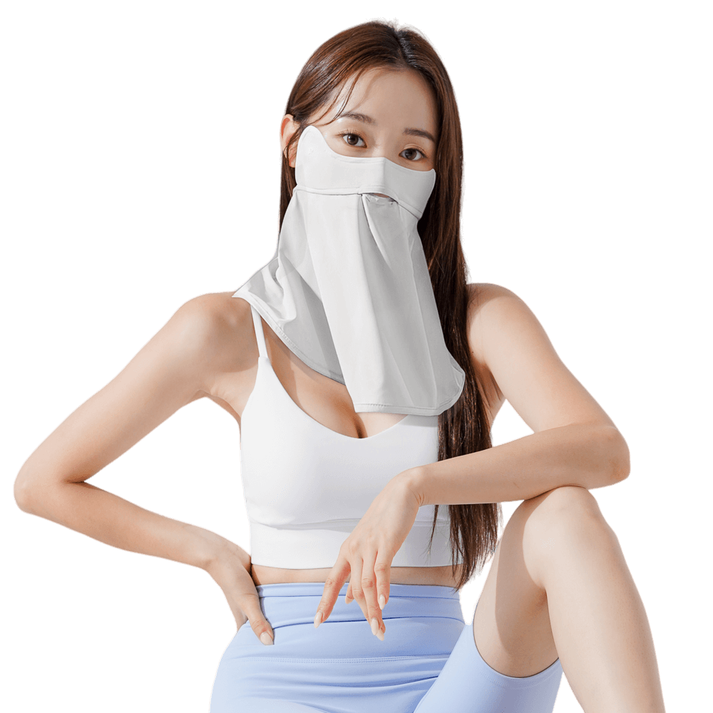 GoPlayer女涼感防曬面罩(淺灰)