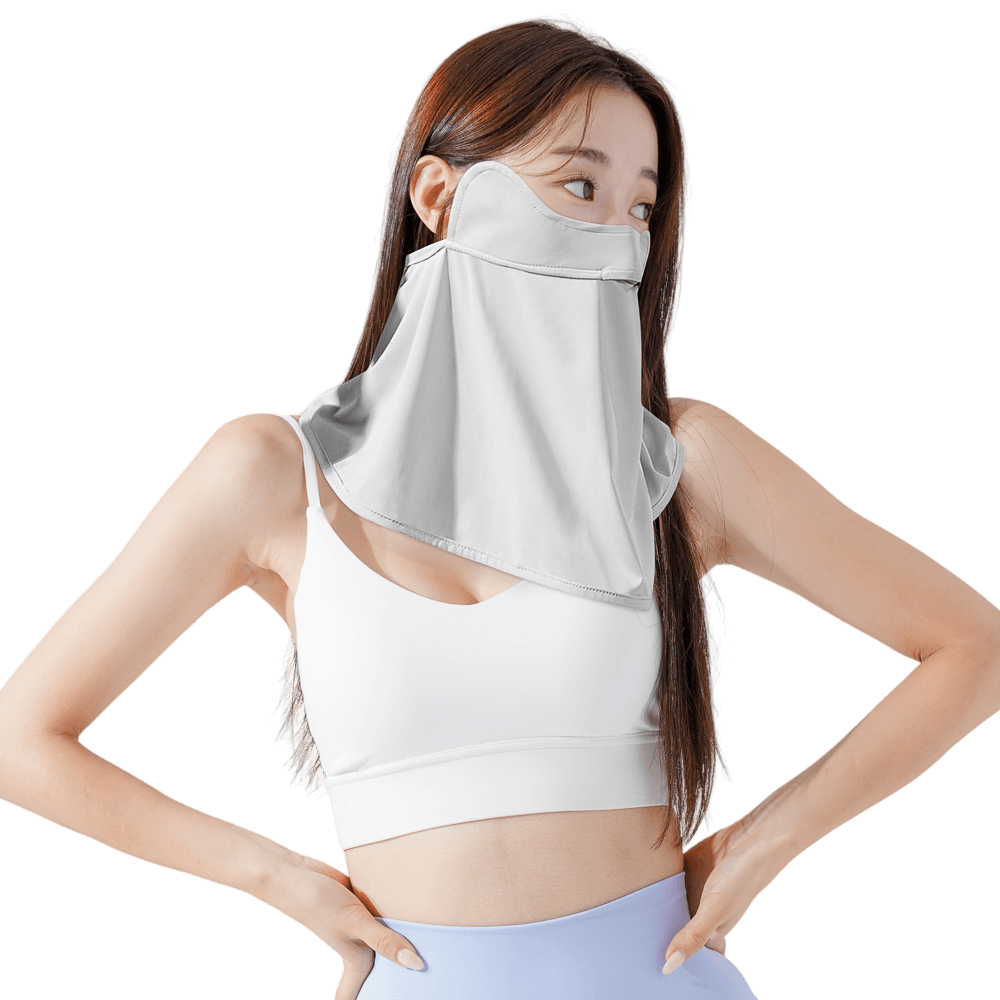 GoPlayer女涼感防曬面罩(淺灰)