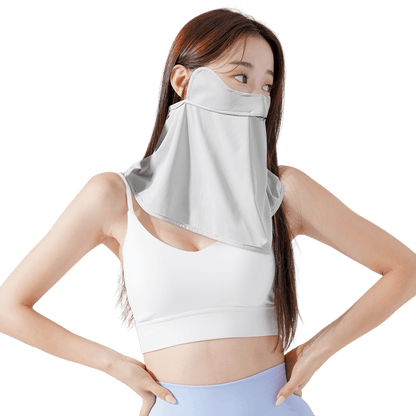 GoPlayer女涼感防曬面罩(淺灰)