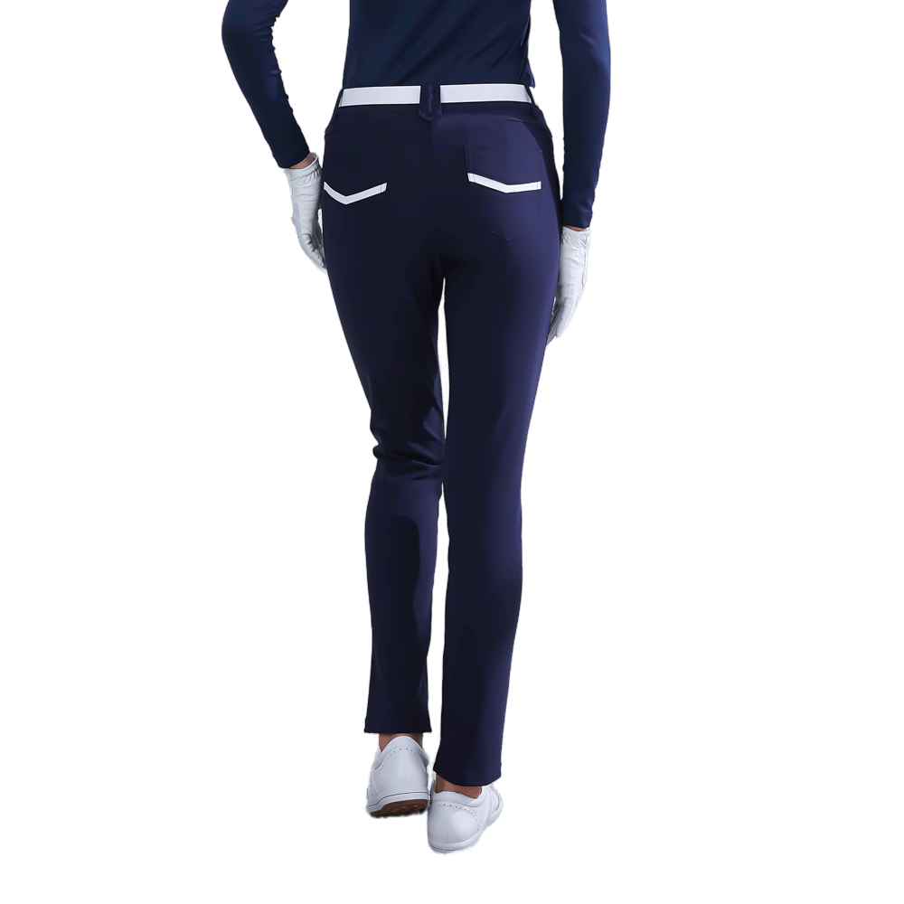 GoPlayer女彈性高爾夫長褲(藏青)