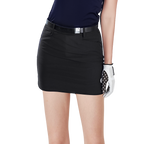 GoPlayer女彈性腰高爾夫褲裙(黑)