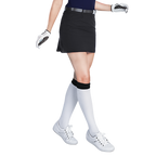 GoPlayer女彈性腰高爾夫褲裙(黑)