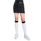 GoPlayer女彈性腰高爾夫褲裙(黑)