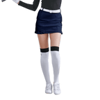 GoPlayer女彈性腰高爾夫褲裙(藏青)