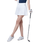 GoPlayer Women's Elastic Golf Pants Skirt (White)