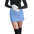 GoPlayer女彈性腰高爾夫褲裙(淺藍)