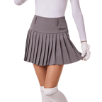 GoPlayer女高爾夫彈性腰百褶裙(灰)