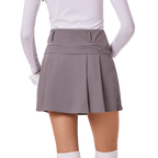 GoPlayer女高爾夫彈性腰百褶裙(灰)