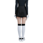 GoPlayer女高爾夫假兩件式百褶褲裙(黑)