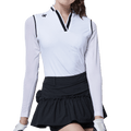 GoPlayer女連身防曬袖套衣(白)