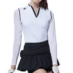 GoPlayer女連身防曬袖套衣(白)