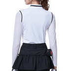 GoPlayer女連身防曬袖套衣(白)