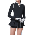 GoPlayer女連身防曬袖套衣(黑)