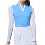 GoPlayer女連身防曬袖套衣(淺藍)