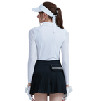 GoPlayer女高爾夫長袖防曬袖套衣(白)