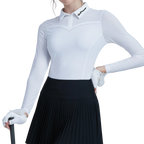 GoPlayer女高爾夫長袖防曬袖套衣(白)