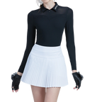 GoPlayer女高爾夫長袖防曬袖套衣(黑)