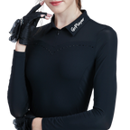 GoPlayer女高爾夫長袖防曬袖套衣(黑)