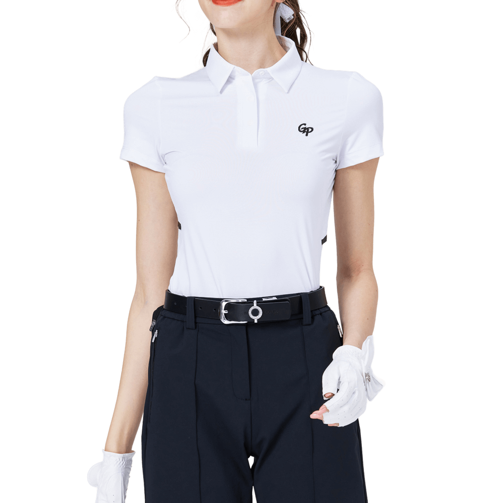 GoPlayer レディース クール＆通気性 半袖Tシャツ (ホワイト)
