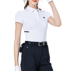 GoPlayer レディース クール＆通気性 半袖Tシャツ (ホワイト)