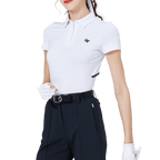 GoPlayer レディース クール＆通気性 半袖Tシャツ (ホワイト)