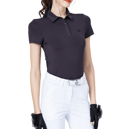 GoPlayer Women's Cool and Breathable Short-Sleeve T-Shirt (Dark Brown)