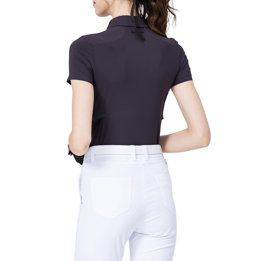 GoPlayer女涼感透氣短袖(深咖)
