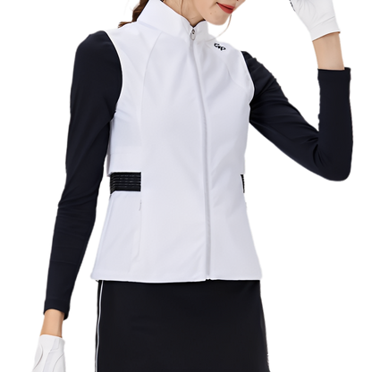 GoPlayer Women's Golf Waterproof Sports Vest (White)